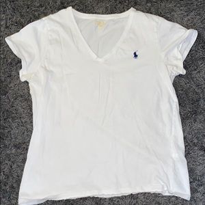 White polo tee